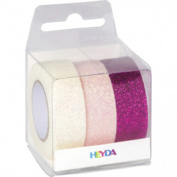 Glitter Tape 3er pink