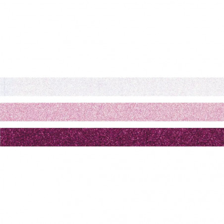 Glitter Tape 3er pink