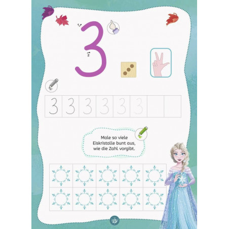 Ravensburger - Disney Die Eiskönigin 2 Mein Vorschulblock: Zählen und Rechnen