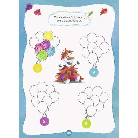 Ravensburger - Disney Die Eiskönigin 2 Mein Vorschulblock: Zählen und Rechnen