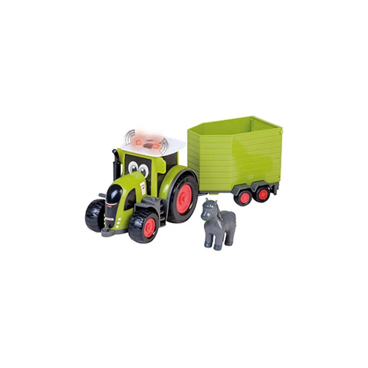 CLAAS KIDS AXION 870 Traktor + Pferdeanhänger + Pferd, 28 cm