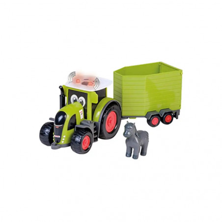 CLAAS KIDS AXION 870 Traktor + Pferdeanhänger + Pferd, 28 cm