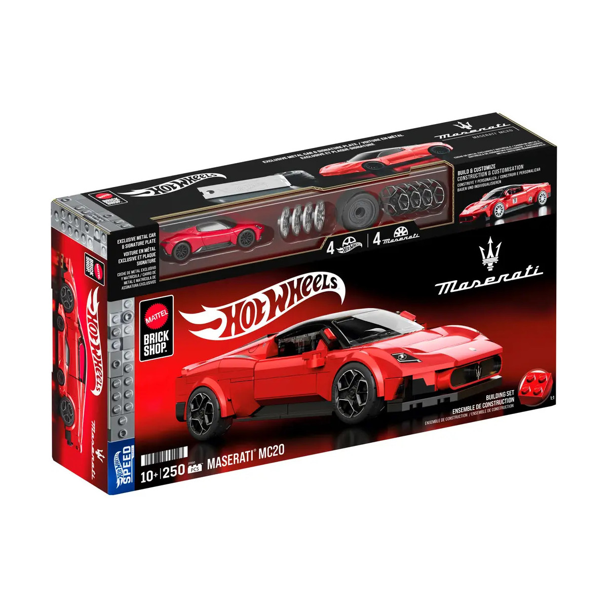 Mattel Brick Shop Hot Wheels Speed Maserati MC20