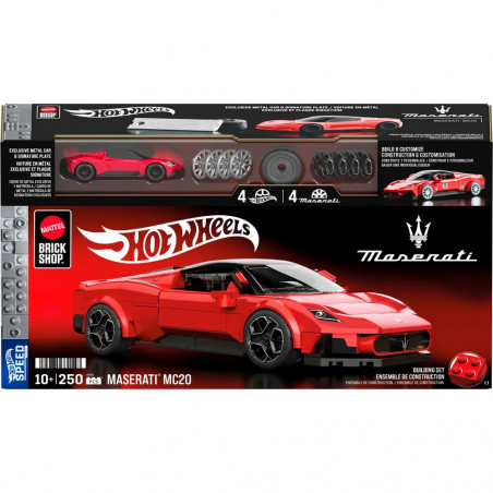 Mattel Brick Shop Hot Wheels Speed Maserati MC20