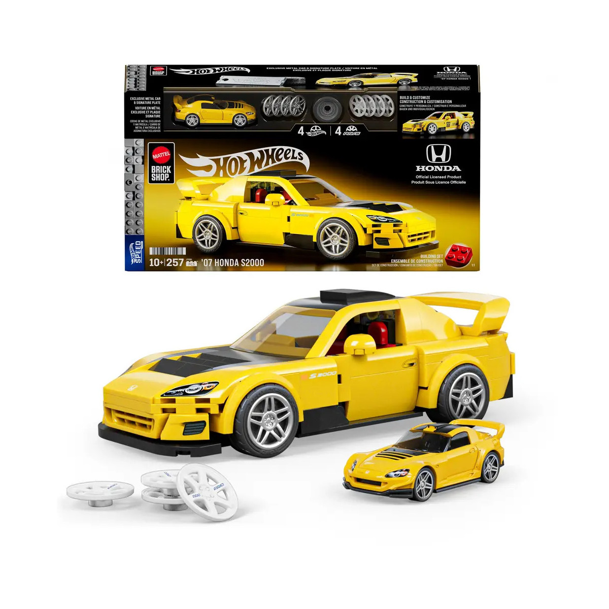 Mattel Brick Shop Hot Wheels Speed Honda 1