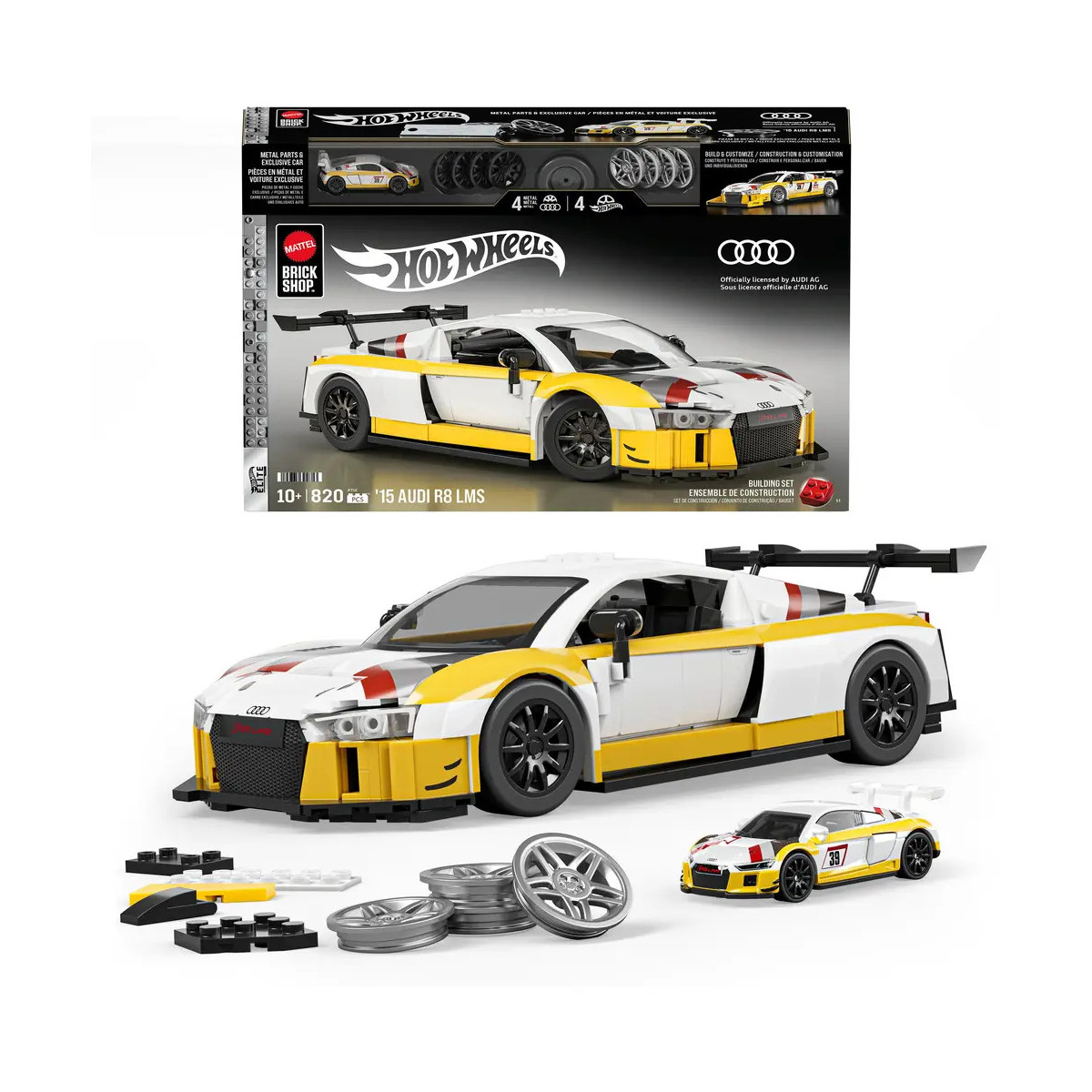 Mattel Brick Shop Hot Wheels Elite Audi