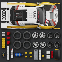 Mattel Brick Shop Hot Wheels Elite Audi