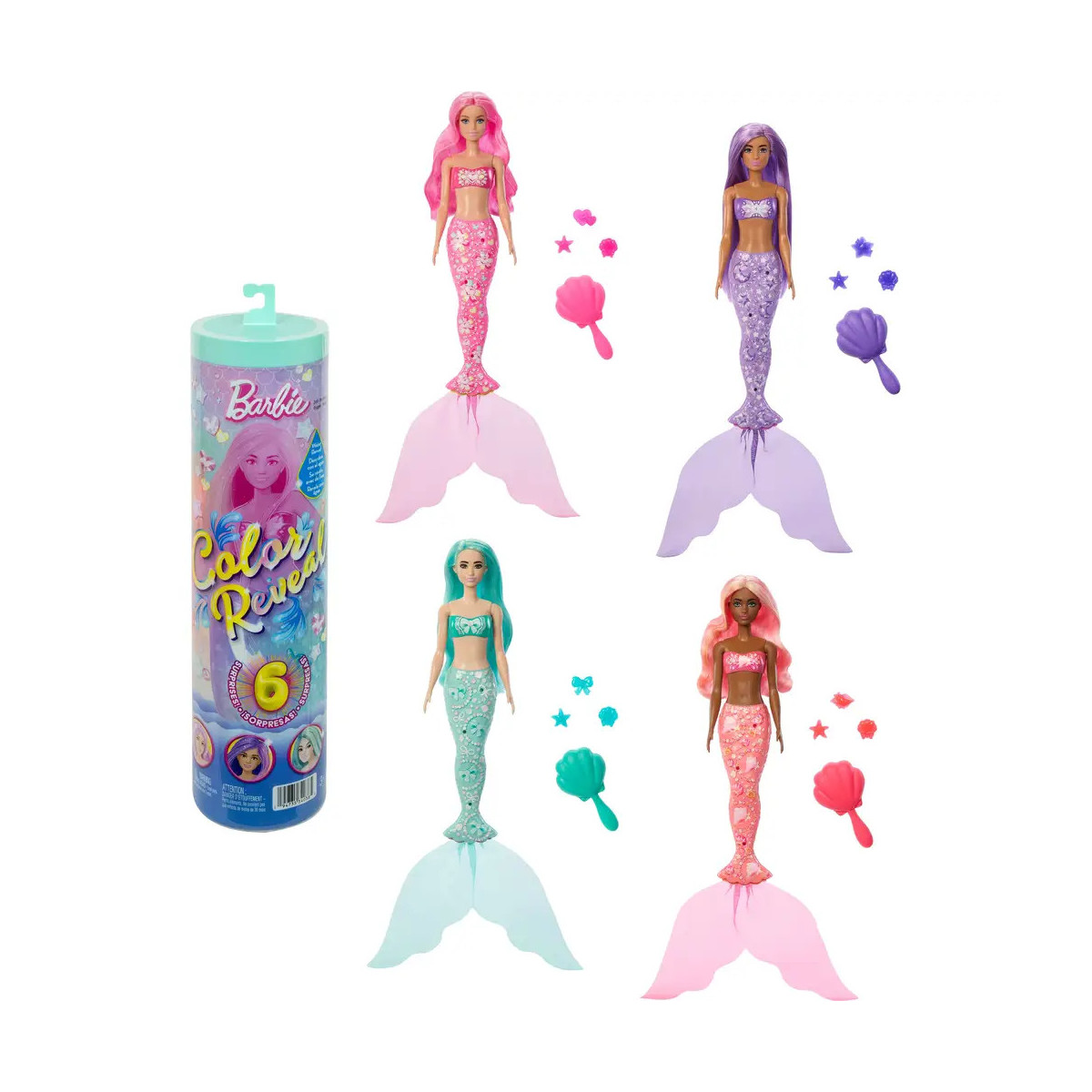 Barbie Color Reveal Meerjungfrau mit Steinchen