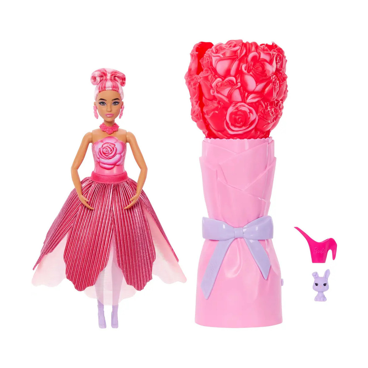 Barbie Flower Surprise Puppe - rote Rose