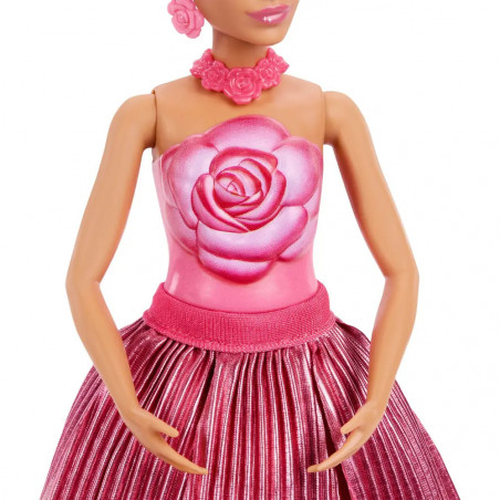 Barbie Flower Surprise Puppe - rote Rose