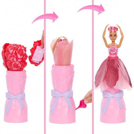 Barbie Flower Surprise Puppe - rote Rose