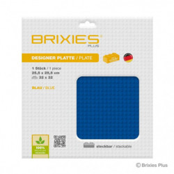 BRIXIES Bodenplatte Basic blau 32x32cm