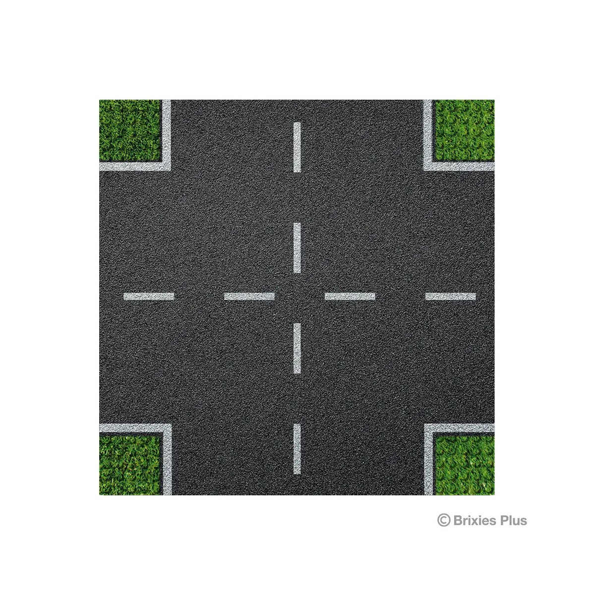 BRIXIES Bodenplatte Straße Kreuzung 32x32cm