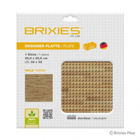 BRIXIES Bodenplatte Holz 32x32cm