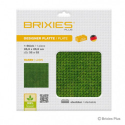 BRIXIES Bodenplatte Rasen 32x32cm