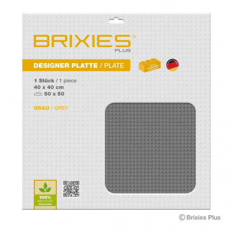 BRIXIES Bodenplatte Basic grau 50x50cm