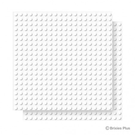 BRIXIES Bodenplatte Doppelpack weiß 20x20cm