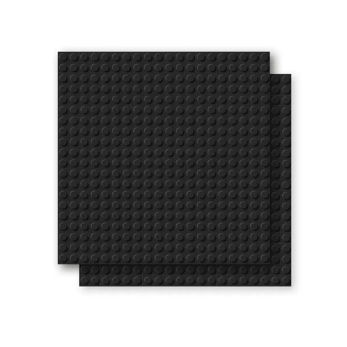 BRIXIES Bodenplatte Doppelpack schwarz 20x20cm