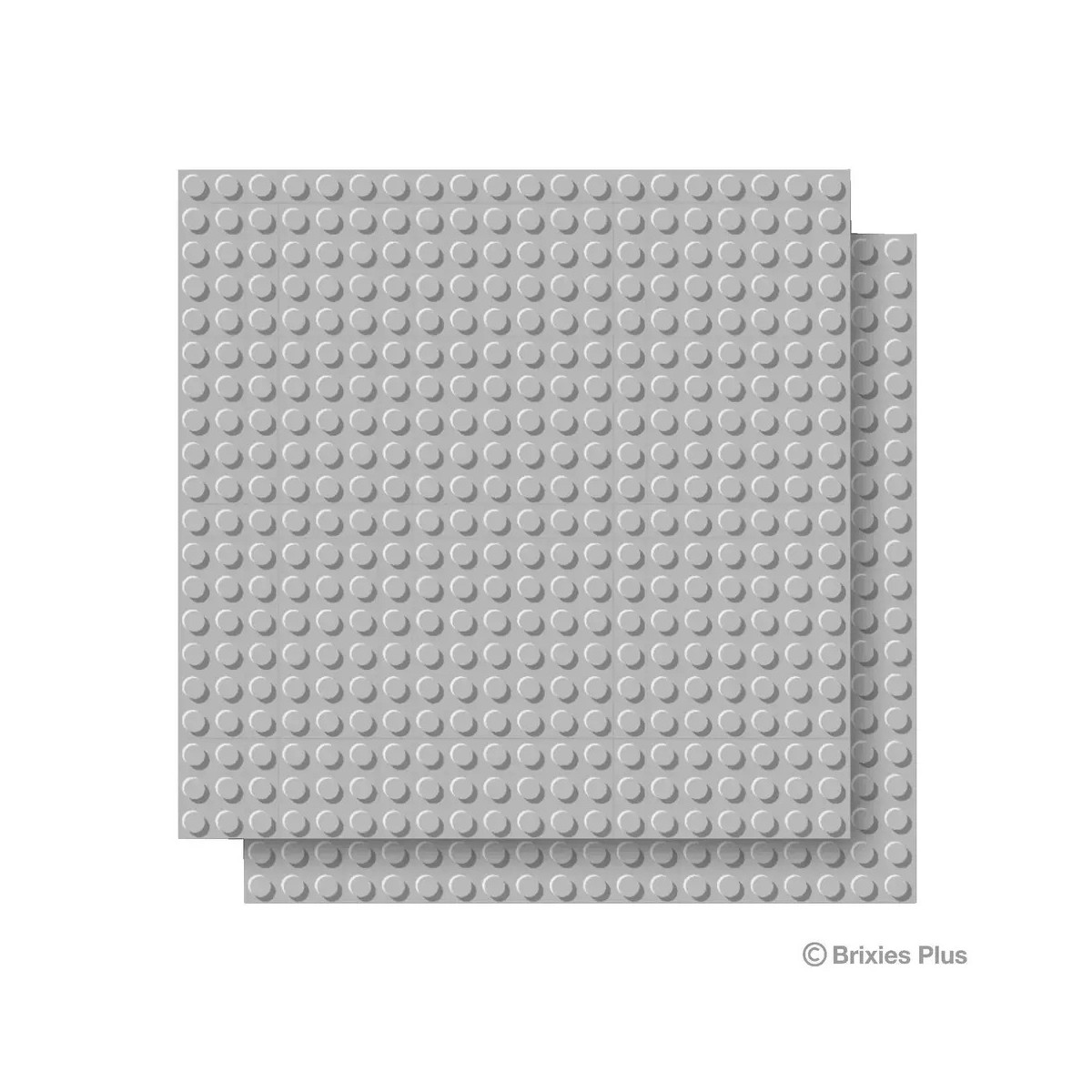 BRIXIES Bodenplatte Doppelpack hellgrau 20x20cm