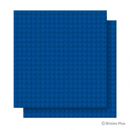 BRIXIES Bodenplatte Doppelpack blau 20x20cm