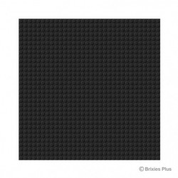 BRIXIES Bodenplatte Basic schwarz 32x32cm