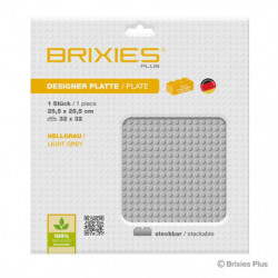 BRIXIES Bodenplatte Basic hellgrau 32x32cm