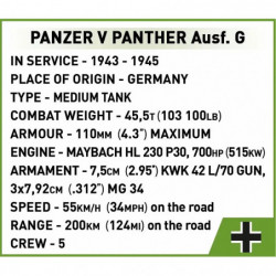 PANZER V PANTHER AUSF.G PUDEL1133