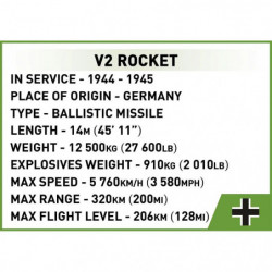 600 PCS HC WWII /3121/ V2 ROCKET/VERGELTUNGSWAFF