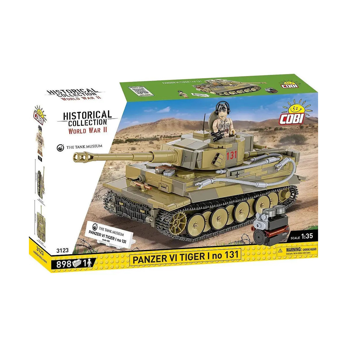 896 PCS HC WWII /3123/ TIGER I NO 131