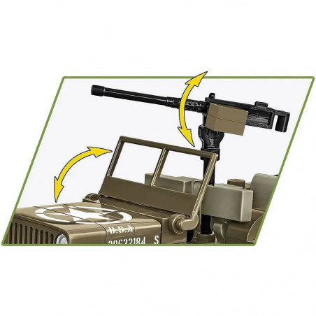 HC WWII /3132/ WILLYS MB & TRAILER 200 KL.