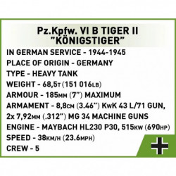 Pz.Kpfw. VI B TIGER II Königstiger scale 1:48 500 pcs Box: