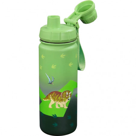 Isolierte Edelstahl-Trinkflasche Dino