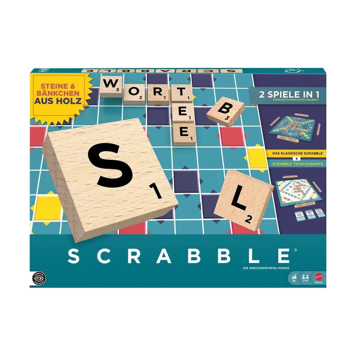 Scrabble Original Holz “2 in 1” (D)