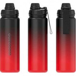 Isolierte Edelstahl-Trinkflasche, Gradient Red