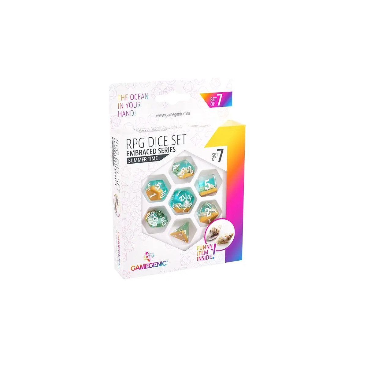 Embraced Series - Summer Time - RPG Dice Set (7pcs)
