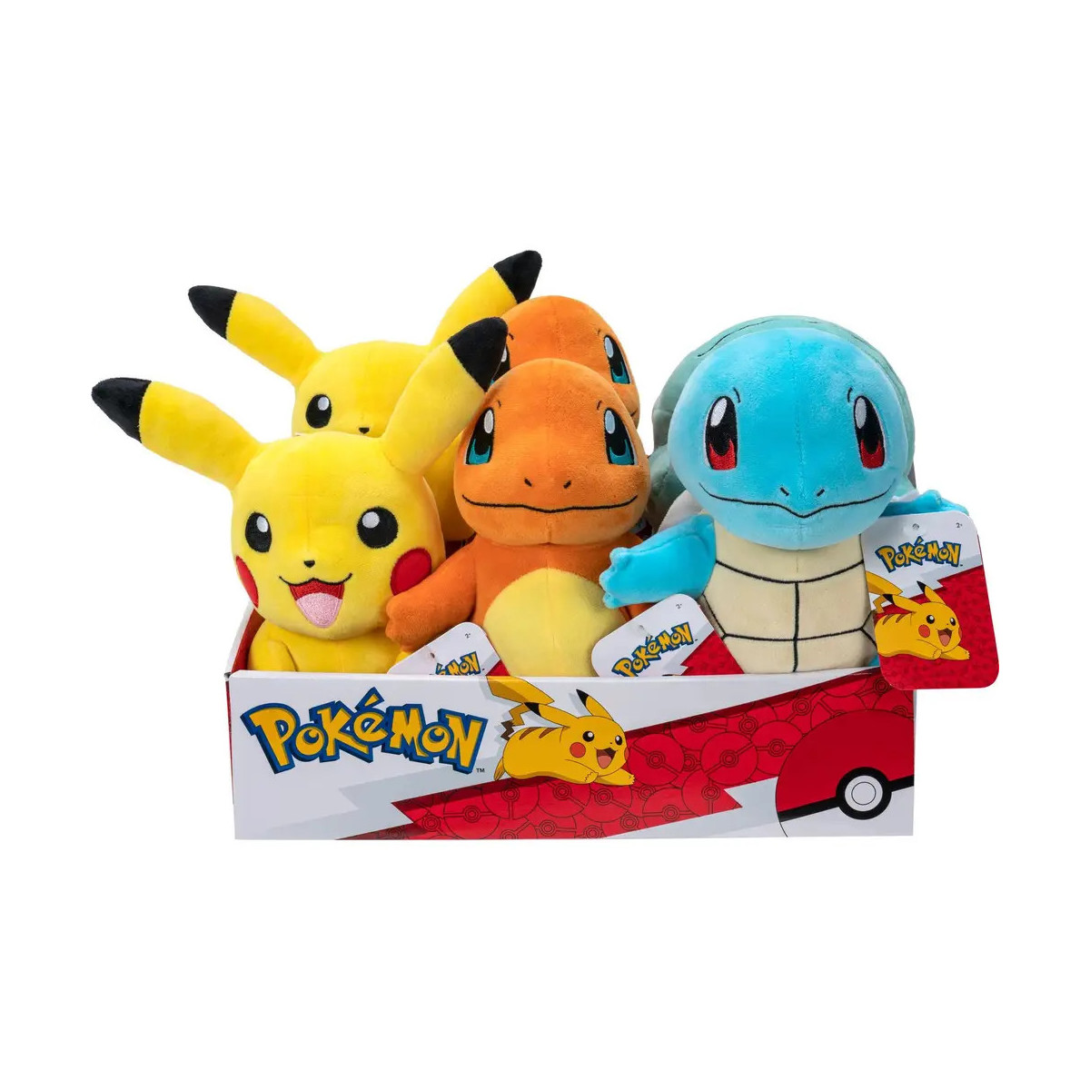 Plüsch Pokémon Kanto Starter Sortiment 20cm