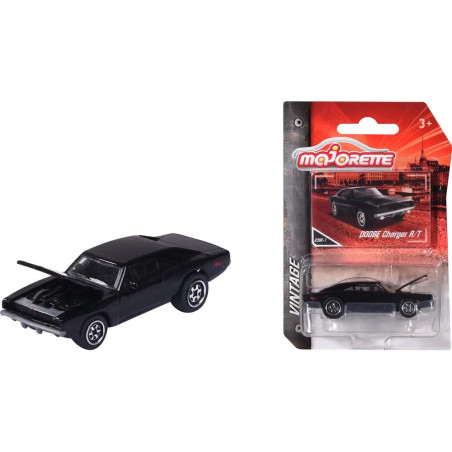 Vintage Dodge Charger R/T, schwarz