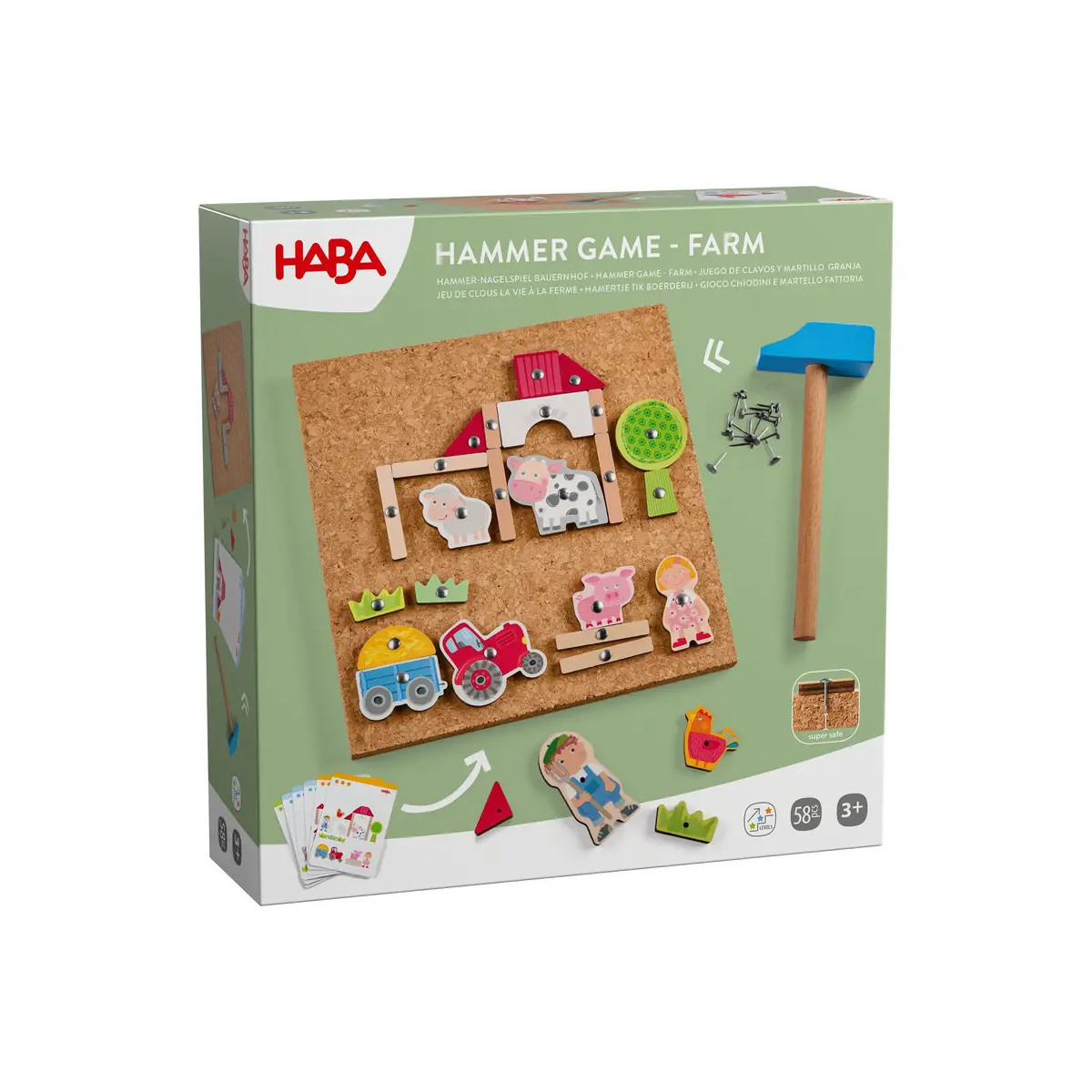 Hammer-Nagelspiel Bau, (DE/E/F/NL/IT/ES)