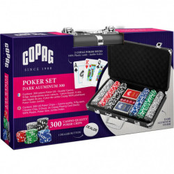 COPAG POKER SET - Dark Aluminum 300 - Casino Quality