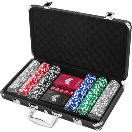 COPAG POKER SET - Dark Aluminum 300 - Casino Quality