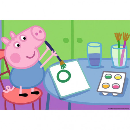 Ravensburger - Peppa in der Schule, 2 x 24 Teile
