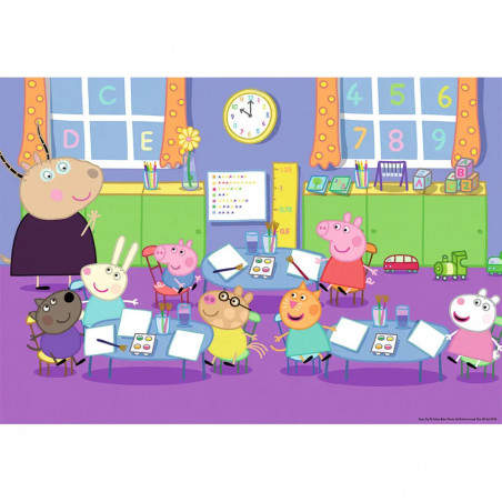 Ravensburger - Peppa in der Schule, 2 x 24 Teile