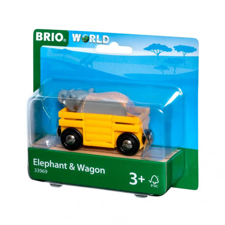 BRIO - Tierwaggon Elefant