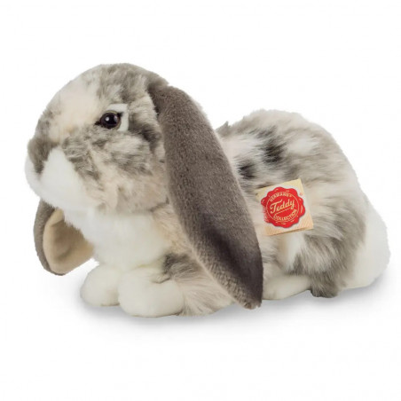 Teddy-Hermann - Hase sitzend grau weiß gescheckt 30 cm
