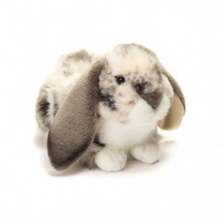 Teddy-Hermann - Hase sitzend grau weiß gescheckt 30 cm