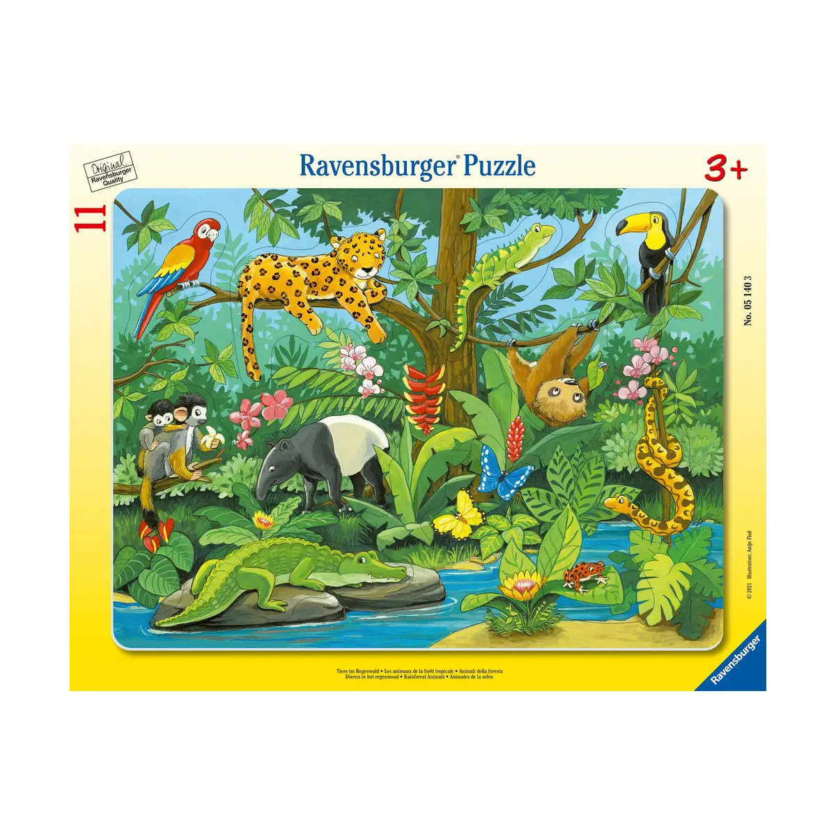 Ravensburger - Tiere im Regenwald, 11 Teile