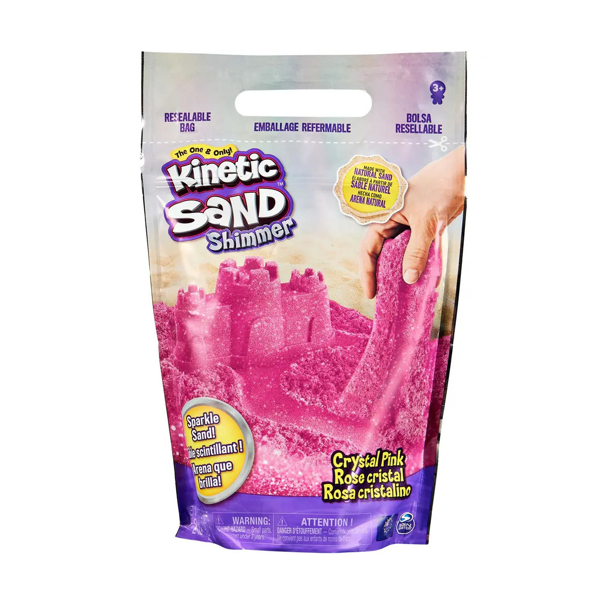 Spin Master - Kinetic Sand - Glitzer Sand Crystal Pink (907g)