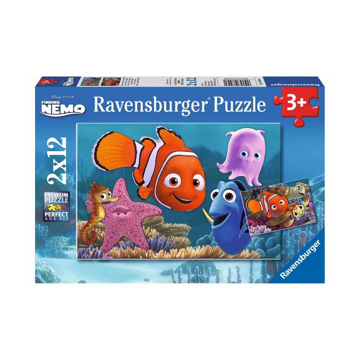 Ravensburger - Nemo der kleine Ausreißer, 2 x 12 Teile