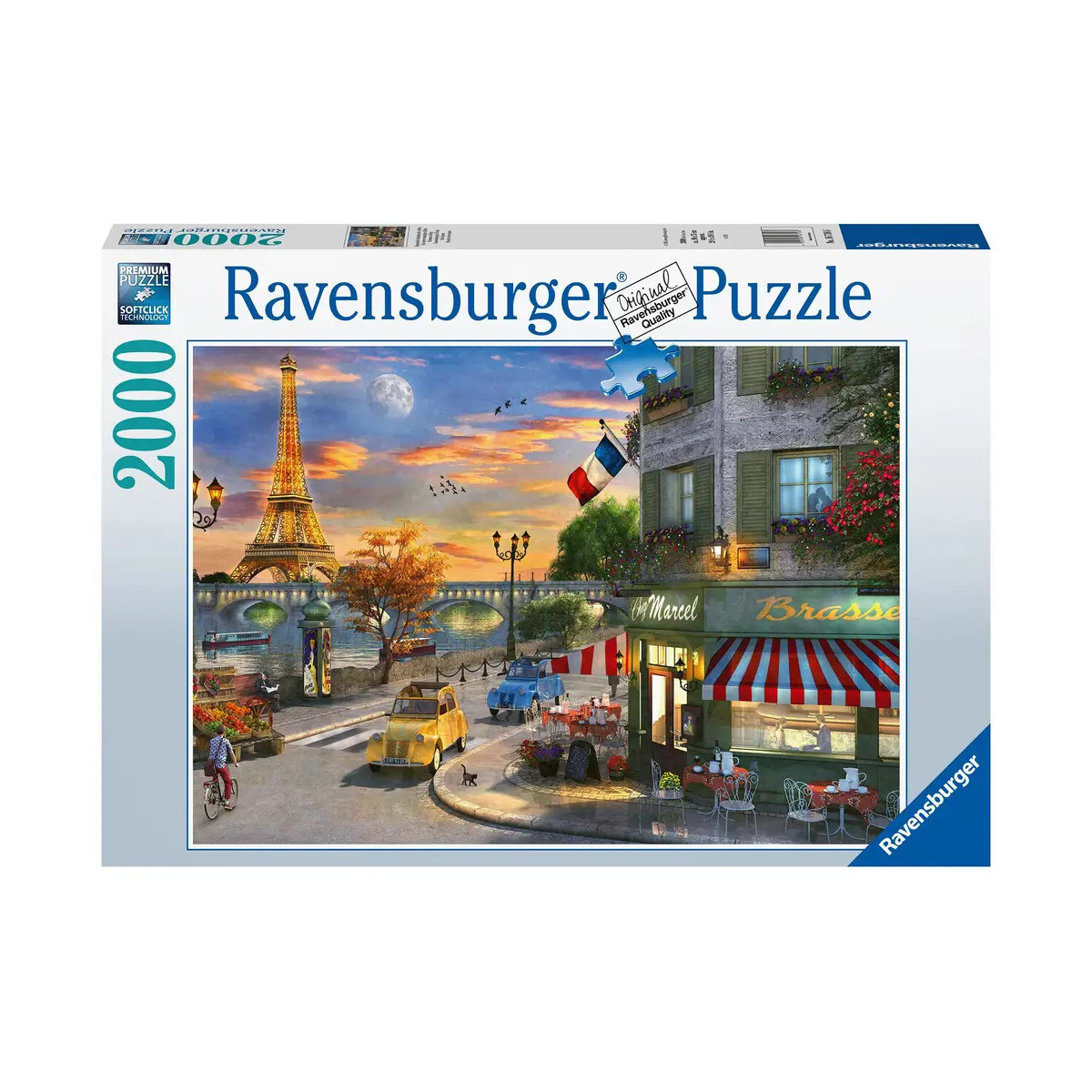 Ravensburger - Romantische Abendstunde in Paris, 2000 Teile