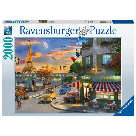 Ravensburger - Romantische Abendstunde in Paris, 2000 Teile